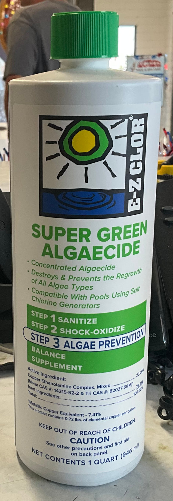 1 qt Super Green Algaecide Bottle