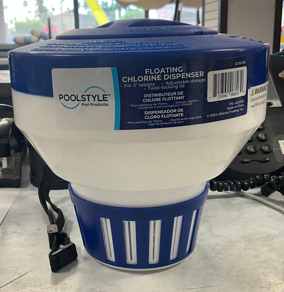 Blue/White Floating Dispenser for 3” Tabs